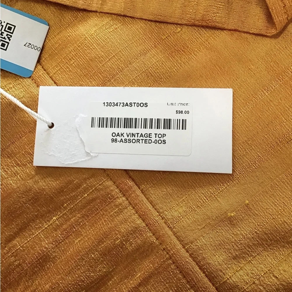 Oak Vintage Top Color Mustard Size TG 48